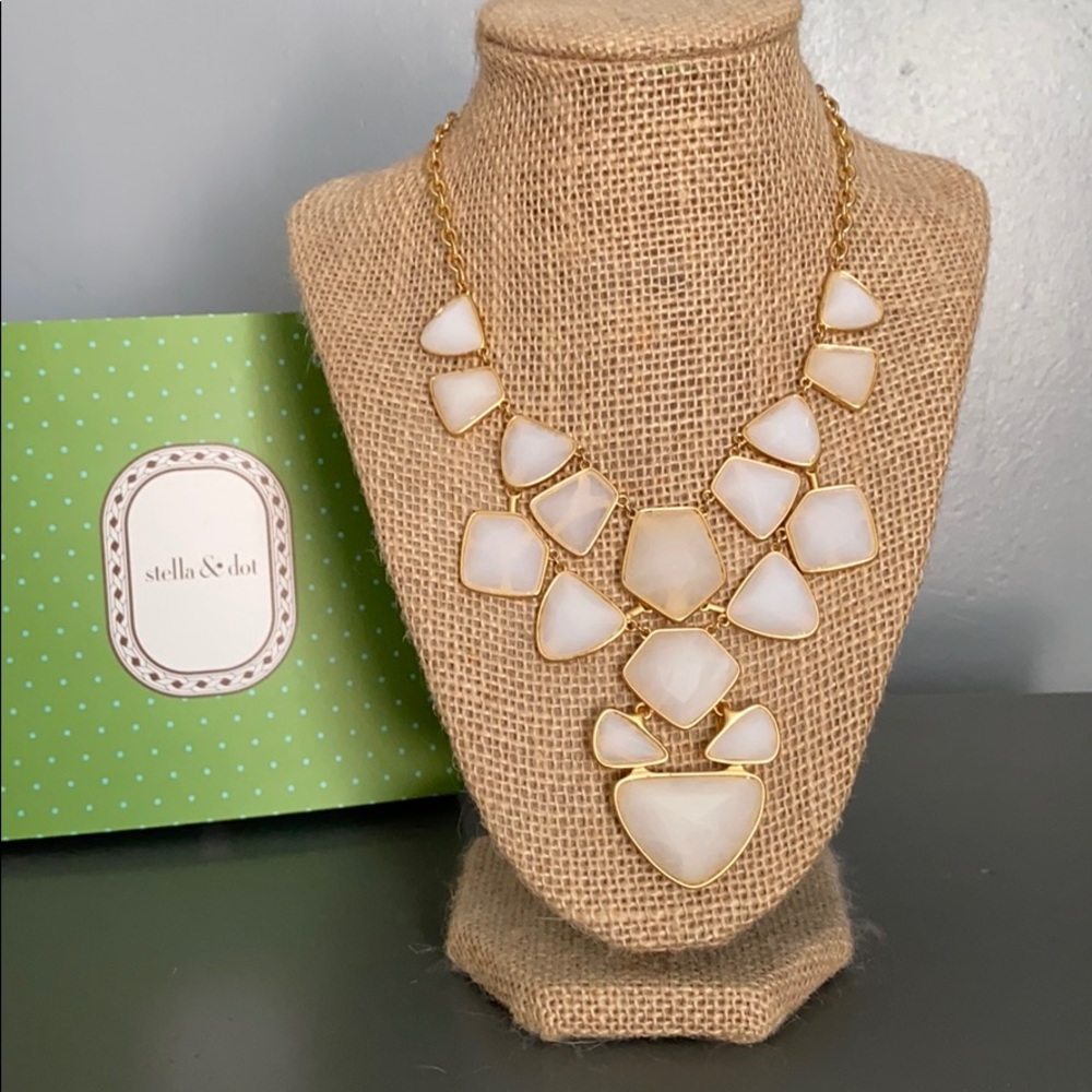 Stella & Dot Geo Stone Necklace